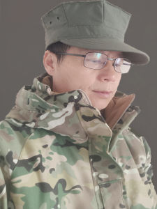 Outdoor Tactical Camouflage Octagonal Hat Mens Training Cap Wide Brim Sunshade Foldable Thickened Polyester Cotton Hat
