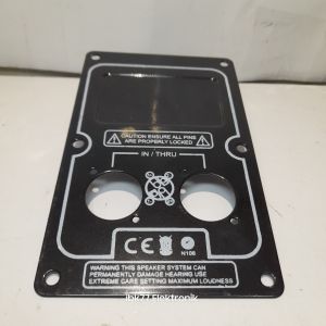 plat spikon / speakon 2 lubang bahan besi 1pcs