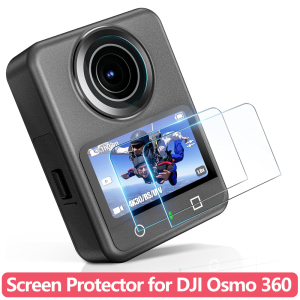Tempered Glass Screen Protector for DJI Osmo 360 9H Hardness Anti-Scratch Anti-Fingerprint HD Clear Ultra-Thin Protective Film