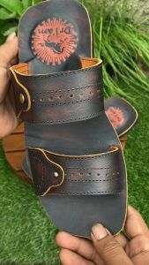 Sandal Kulit Pria Dewasa Slop Selop Full Kulit 100%