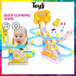 Toyss Baby Toy Duck Climbing Stairs Toy Duck Track Toy Duck Stair Duck Slide Toys Duck Toys for Baby Duck Toys Moving 鸭子玩具