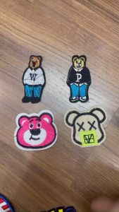 Miếng Sticker Thêu Ủi hình gấu cao cấp