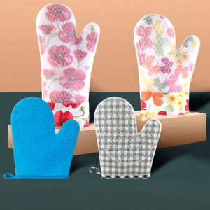 Insulated Double Layer Thickened Cotton Silicon Gloves