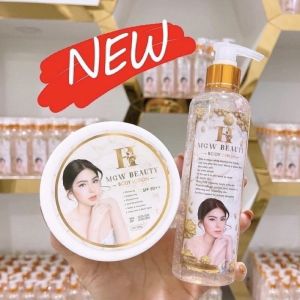 MGW Magic White Body Lotion MGW Body Spa Beauty Scurb MGW BODY LOTION + SERUM ORIGINAL set putih Badan pemutih badan lotion putih serum cerahkan kulit serum putihkan kulit badan lotion scrub hilangkan daki
