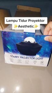 Lampu Tidur Proyektor Langit Bintang Bluetooth + Remote + Auto Off