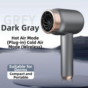 Wireless Portable Hair Dryer for Students Home Use Rechargeable Portable Negative Ion Electric Hair Dryer for Dormitory Use