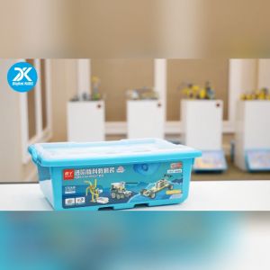 คอร์สเรียนหุ่นยนต์ออนไลน์ 1 ชม. แถมฟรี!! หุ่นยนต์ STEAM Education CB9686S SCIENCE AND EDUCATION SET (Storage Bucket) (สามารถประกอบได้มากกว่า 66 แบบ)