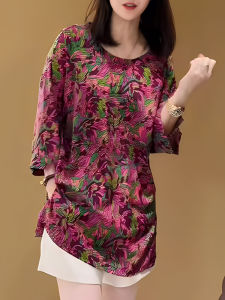 UYFY | Elegant Fashionable Slimming Flower Pattern New Chinese Style Shirt