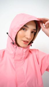 Jas Hujan PEAKGLORY Pria Wanita Anti Air Bahan Import Raincoat Saku Kangguru Jas Hujan Setelan