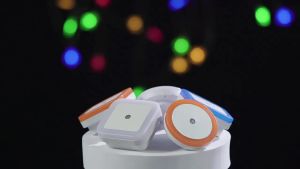 Auto Sensor Night Light LED Square Ring Night Lamp - Smart Light Control For Bedroom Toilet Corridor