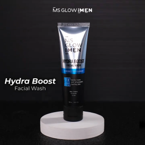 MS Glow For Men Hydra Boost Facial Wash - 100 ml Sabun Cuci Muka Wajah Pria Cowok Kulit Kering