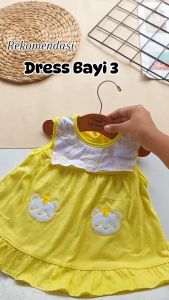 Baju Bayi Perempuan 0-6 Bulan Dress Lucu Setelan Celana