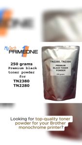 250 grams TN-2380 TN2380 TN-2280 TN2280 premium black toner powder for Brother monochrome printers