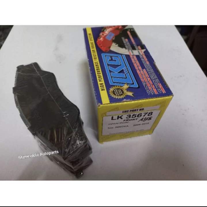 FRONT BRAKE PAD TOYOTA INNOVA 2005 2015 (LK 35678) LKC BRAND Lazada PH