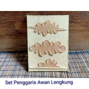 Penggaris Awan Lancip dan Penggaris Awan Lengkung Cetakan  Acrylik Peralatan Menggambar