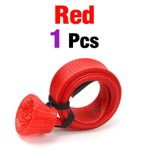 1Pcs Multicolor 170cm Fishing Rod Sock Braided Mesh Protector Anti Abrasion Cover for Spinning Casting Fishing Rods