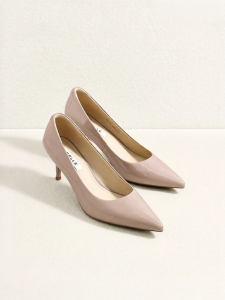 Belle | Black Fine Heel Autumn Commuter Leather Low Cut Single Shoes