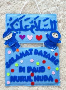 Hiasan pintu assalamualaikum gantungan pintu sekolah hiasan kelas bisa bayar ditempat