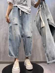 กางเกงยีนส์ทรงหลวมสไตล์พ่อสำหรับผู้ชาย ทรงหลวม ทรงเข้ารูป ทรงหลวม ทรงเข้ารูป กางเกงยีนส์ทรงเก๋ไก๋สำหรับใส่ไปเที่ยวในช่วงฤดูร้อน