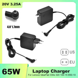 20V 3.25A 65W Laptop Charger 4.0×1.7mm AC Adapter For Lenovo IdeaPad 330s 320 100-15 B50-10 YOGA 710 510-14ISK Redmibook 14 13