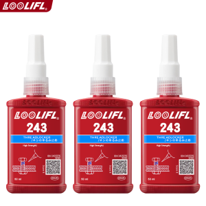 LOOLIFL | Threadlocker 243 Thread Locking Compound Anaerobic Adhesive Sealant Medium Strength Anti-Loosening Anti-Rust Oil-Resistant High Temperature Resistant Removable Universal Type