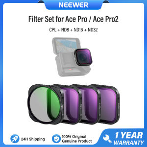 NEEWER Snap On Filter Set for Insta360 Ace Pro/Ace Pro 2 CPL UV ND8 ND16 ND32 1/4 Black Diffusion Camera Lens Filters Kit