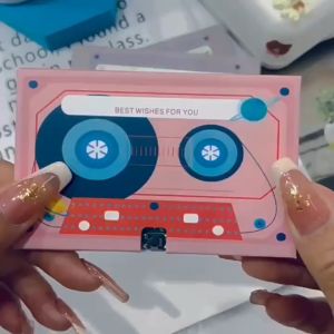 [Versi rekaman]Kartu ucapan suara/ record kado gift /alentine alat perekam suara romantis pink gift surat sovenir souvenir/rekaman voice card/tape rekam hadiah/ ulang tahun anniversary