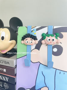 Dopamine Boy Door Back Hanging Clothes Door Top Shelf No Punching Cabinet Entrance Hanging Rack Storage Magic Tool Resin Material