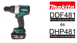 [100% Authentic] MAKlTA DDF487 Cordless drill Brushless 2 sections 18V Lithium battery Cordless impact drill High torque screwdriver