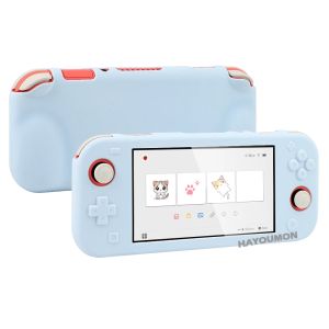 6 Colors Protective Case Silicone All Inclusive Soft Shell for Switch Lite Anti Slip Gamepad Cover Skin Case Game Accessory