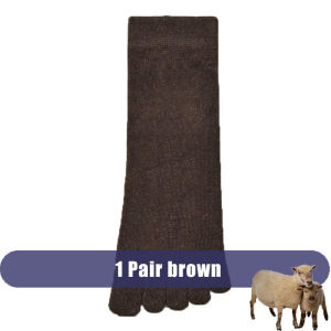 Mans Toe Socks Wool Short Thermal Solid Business Casual Soft Thick Anti-Bacterial Breathable Keep Warm Five Finger Socks Winter