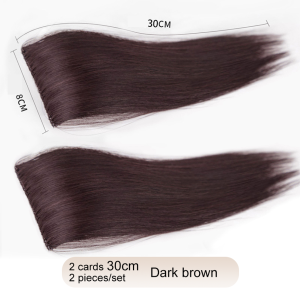 Synthetic 2 pieces/set of wig pads hair extensions opening and top replacement pieces replacement artifact