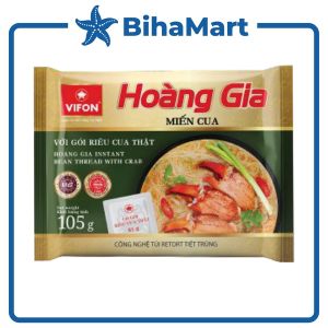 [THÙNG 18 GÓI] - VIFON - Miến Hoàng Gia hương vị Cua (có gói riêu cua thật) Miến cua Hoàng Gia Miến cua Vifon (105g/gói)