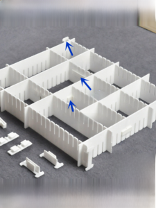 Plastic Storage Partition Grid Plate Split Organizing Grid Wardrobe Shelf Intimates Drawer Partition Partition Plate Compartment