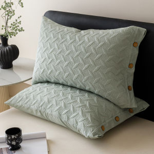 Pure Cotton Pillowcases Pair New 2025 Inner Core Pillow Cover 48cmx74cm Durable Machine Washable Rectangular Shape Home Use