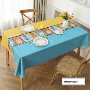 WANGSHIHUAYI | Wash-free Waterproof Anti-oil Anti-heat PVC Tablecloth