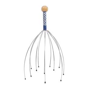 1/2PCS Octopus Head Massager Stainless Steel Engraved Head Relaxer Brain Massage Claw Scalp Scratcher Itch Reliever Random Color