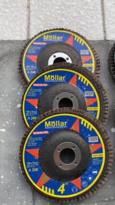 Flap Disc MOLLAR 60 80 100 120 240 - Amplas Tumpuk 100x16mm Amplas Gerinda Flap Disk
