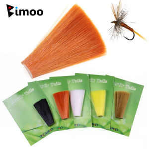 1/5PCS Big Patch Fine Diameter Nylon Tapered Floating Fly Tying Mayfly Tail Fiber Perdigon Nymph Tails Fly Tying Material Brown