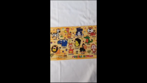 Mainan Edukasi Anak Puzzle Kayu Hewan Fauna Binatang Safari Wooden Puzzle Kayu SNI Ukuran 20x30 cm