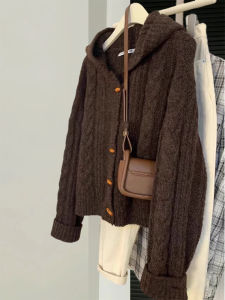 YUFUQING | Soft Cozy Womens Knitted Cardigan Sweater With Hat Autumn Winter Outerwear Long Sleeve Casual Style For All Body Types