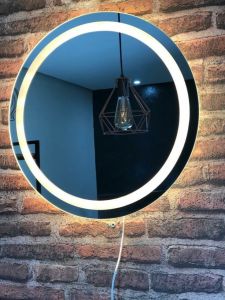 Smart Mirror Kaca Cermin Layar Sentuh Bulat