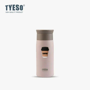 TYESO | Tyeso 350ml Travel Mug Frosted Vacuum Flasks Stainless Steel Insulated Water Bottle for Sports Thermoses with Coffee Sticker