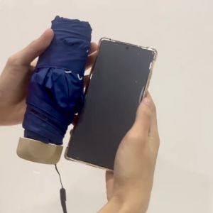 [SG STOCK] Mini Phone Umbrella UV Pocket Small Small Lightweight Size Foldable Compact With UPF 50V Protection