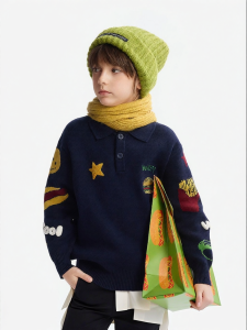 Winter Boys Pullover College Style Sweater
