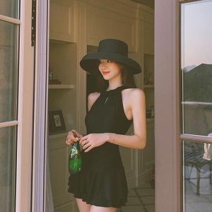 FED Stylish Backless One-Piece Swimsuit for Women