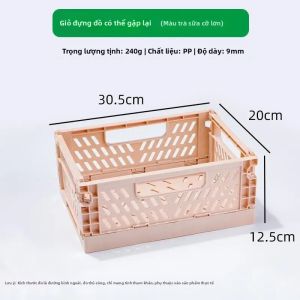 EELHOE | Giỏ Đựng Đồ Có Thể Gập Lại Màu Trơn Hộp Sắp Xếp Để Bàn Tại Nhà Di Động Đa Chức Năng Để Kiểm Soát Sự Lộn Xộn