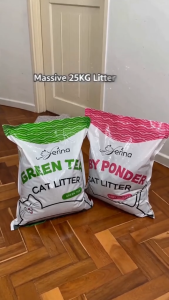 100% Organic Serina Bentonite Cat Litter Quick Clumping Dust Free Cat Litter