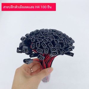 H4 เลนส์กลุ่มแปรผันแสงสายเชื่อมต่อชายและหญิงสายไฟหน้ารถ Double Beam ไม่มีความเสียหายปลั๊ก Line