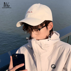 LouisWill หมวกเบสบอลของผู้ชายใช้ได้ทั้งชายและหญิงหมวกบังแดดกลางแจ้งดีไซน์ปักหมวกแก๊ปโผล่สันทนาการหมวกเบสบอลระบายอากาศหมวกป้องกันแสงแดดแฟชั่นหมวกปรับได้หมวกกีฬากลางแจ้งหมวกออกกำลังกาย